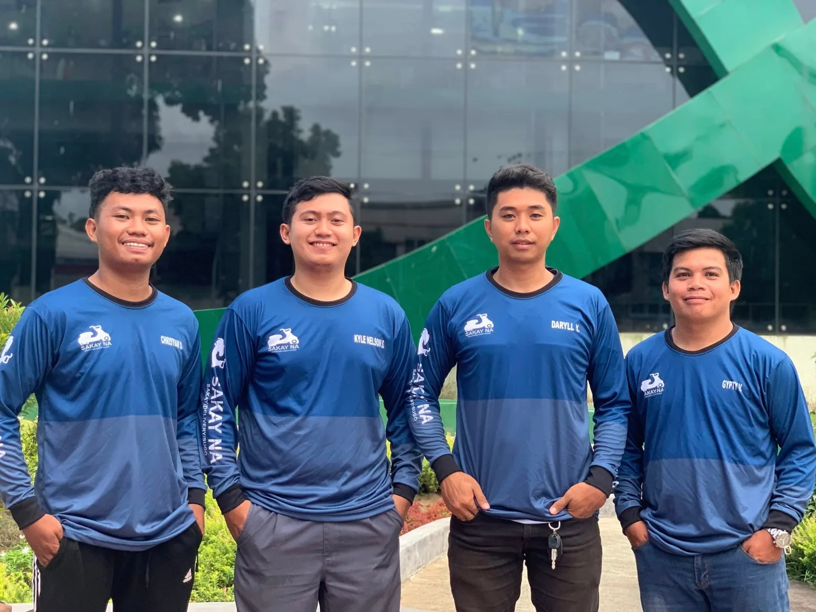 A picture of my colleagues that started Sakay Na, in left side to right CJ, Kyle, Daryll, Gypty