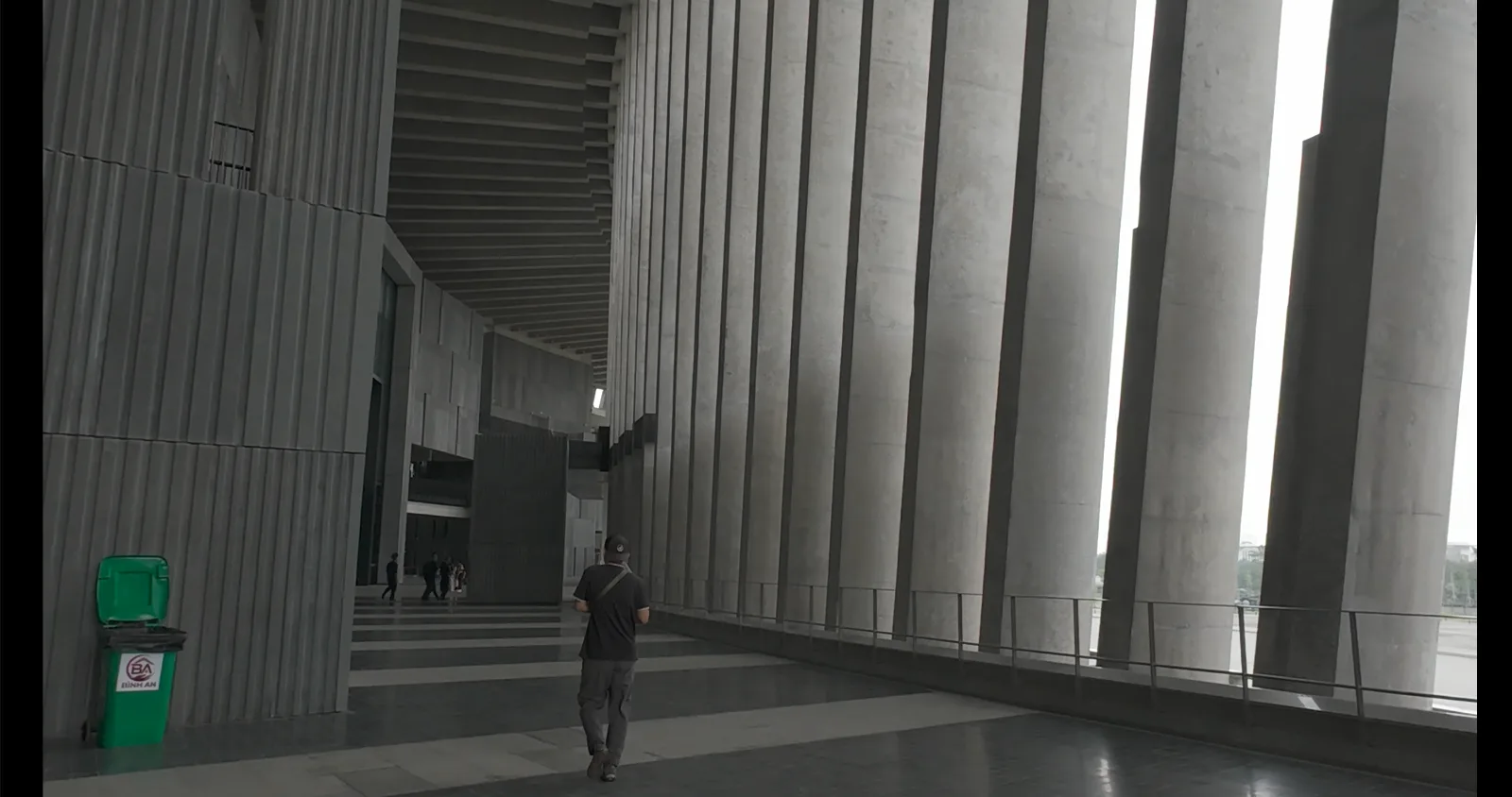 entrance of war museum Hanoi Vietnam