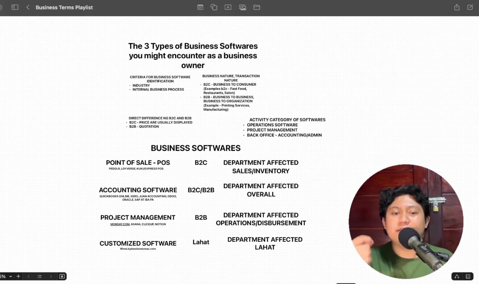 its me showing screen the summary of what i discussed in this specific vlog